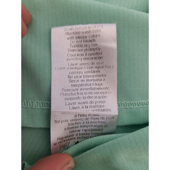 Cherokee uniforms medium women's mint scrub top - Picture 6 of 8